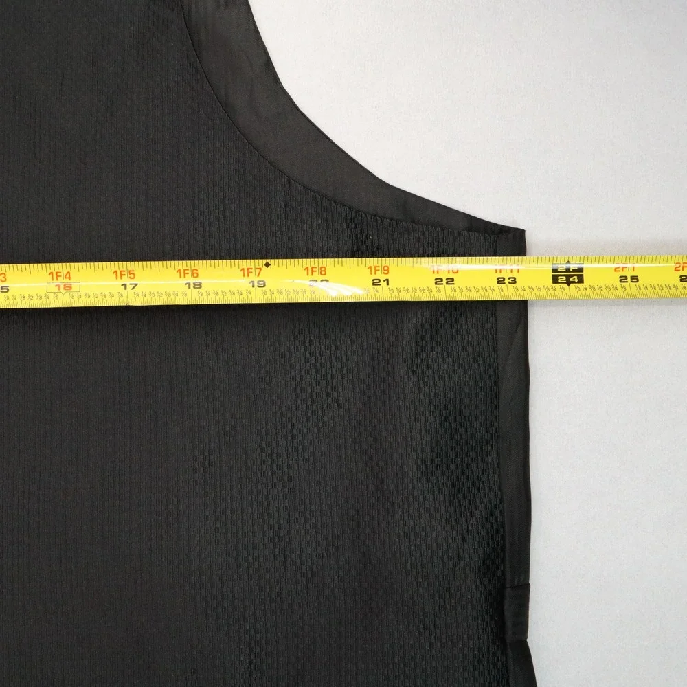 Bruno‎ Piattelli Black Checker 6 Button Waistcoat Tuxedo Formal Suit Vest 46R L